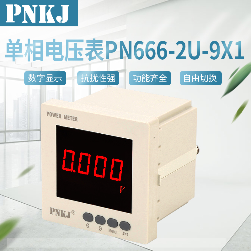 單相電壓表PN666-2U-9X1